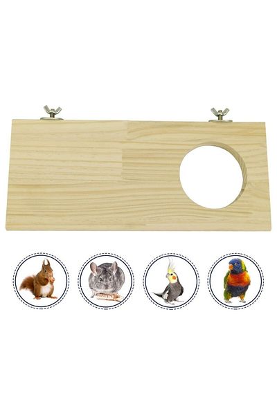 Alyones Wooden Stand Platform Parrot Budgie Parrot Parrot Conure Hamster Mouse Chinchilla