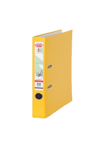 MANU Office Folder Narrow Plastic Yellow 2035