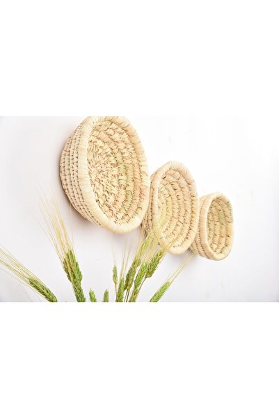 Savana El Yapımı Sanatları Dianella Hasır Duvar Tabağı Seti