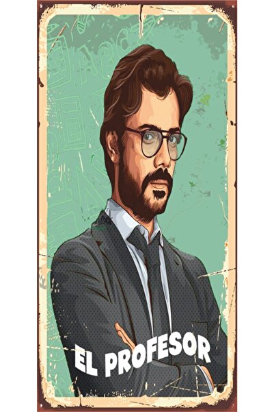 Hayat Poster La Casa De Papel Profesor Mini Retro Drveni Poster