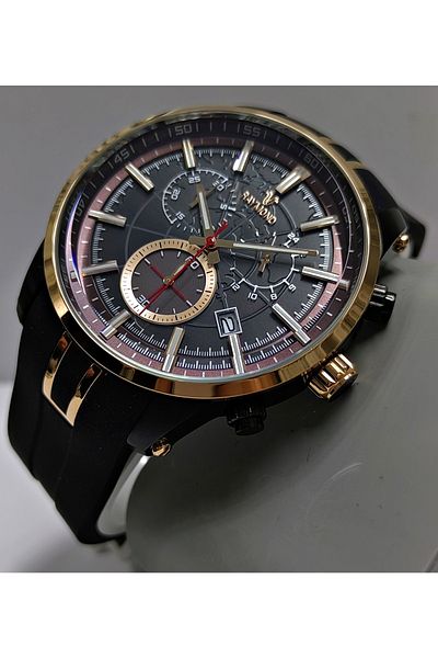 Raymond Silicone Cord Men's Wrist Watch