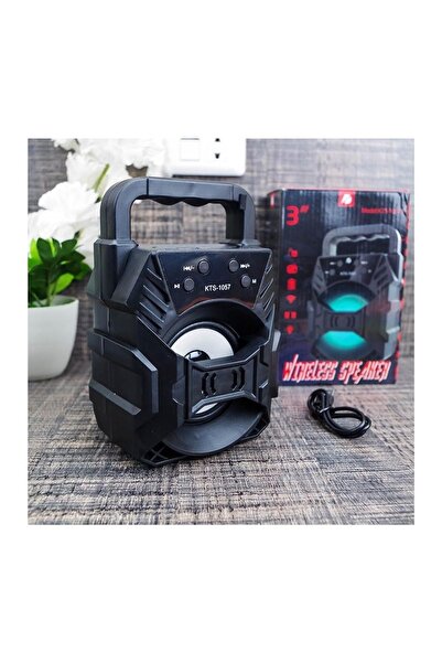 Jetcom Kablosuz Taşınabilir Bluetooth Hoparlör Işıklı Ses Bombası Yüksek Ses