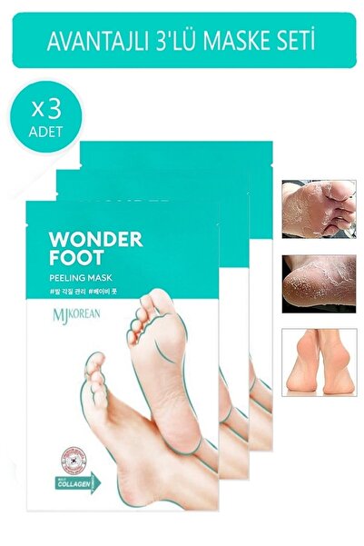 wonder foot Avantajlı Set Ölü Deri Ve Çatlaklar Için Soyulabilen Ayak Peeling...