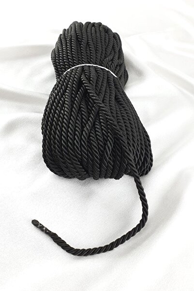 Genel Markalar Supla Yapımı Için Kordon Ip Siyah Renk 8 Mm 20 Metre – Dekorat...