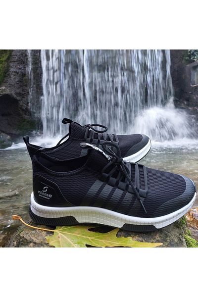 İNFİNİTE Μαύρα - Unisex Sneakers με κορδόνια