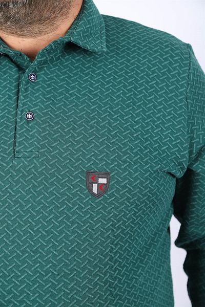 Starbattal Μεγάλο μέγεθος Polo Collar Sweat Impact Mc 22717-neftı