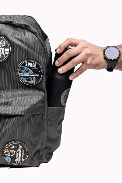 PERLOTUS Replaceable Bicycle Themed Unisex Patch Daily Sports Backpack