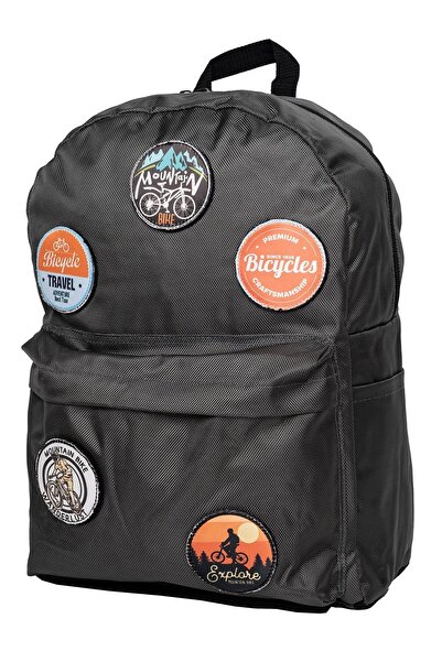 PERLOTUS Replaceable Bicycle Themed Unisex Patch Daily Sports Backpack
