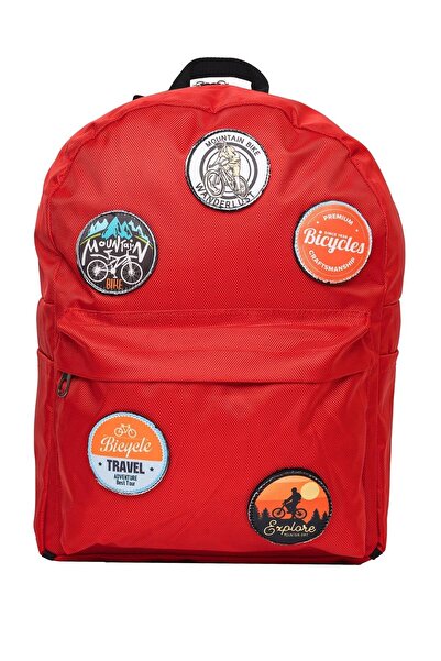 PERLOTUS Replaceable Bicycle Themed Unisex Patch Daily Sports Backpack