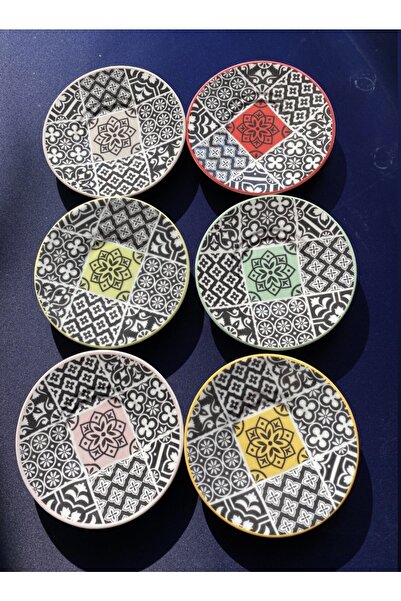 Kütahya Porselen 6’lı Çay Tabağı