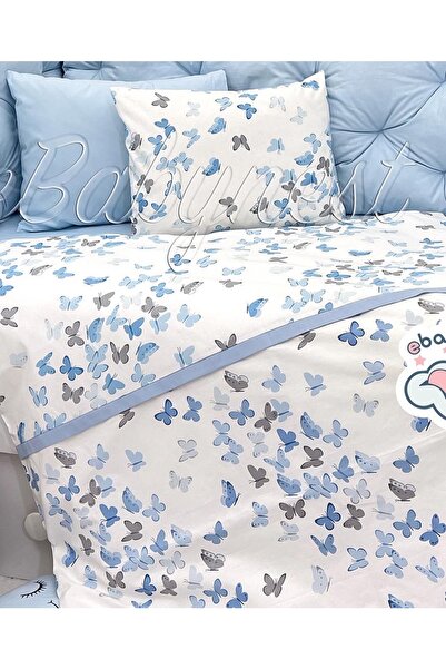 ebabynest Butterfly Series Duvet Cover Set Blue