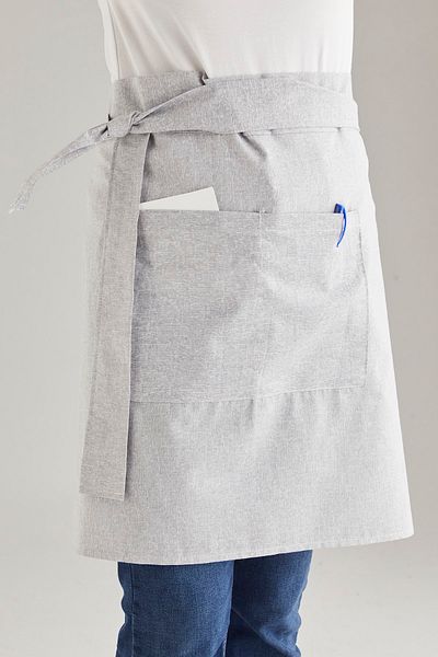 AYSHOME Ays Home Chef Waiter Cafe Cook Barista Gray Half Apron Kitchen Apron Masterchef Cafe Restaurant