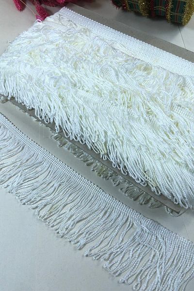 Hobigram Light Cream Color Fringe Tassel Width 7 cm 1 Meter – Decorative Ribbon