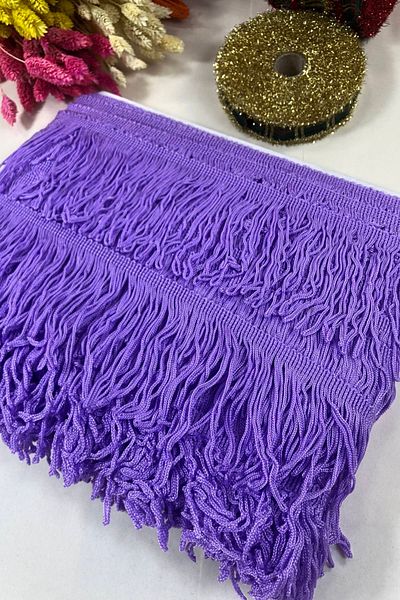 Hobigram Lilac Fringe Tassel Width 10 cm 1 Meter – Special Design, Accessory, Quality Production, Eye-Catching Style – Deko