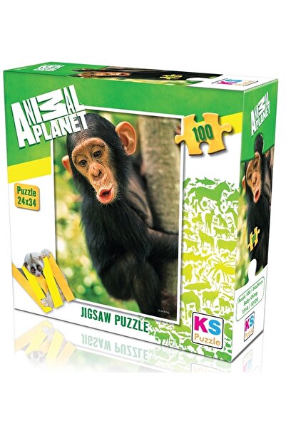 Ks Games Ks Puzzle 100 Parça Anımal Planet Yavru Şempanze