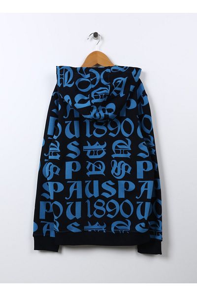 U.S. Polo Assn. Printed Boy's Navy Blue Sweatshirt Burkkids