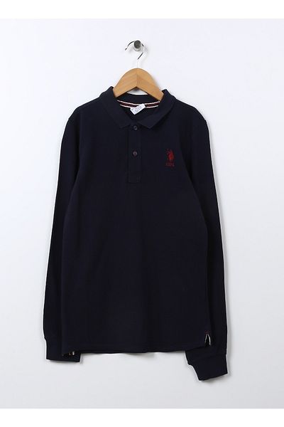 U.S. Polo Assn. Hanorac simplu bleumarin pentru băiat Tp01kıdssk022