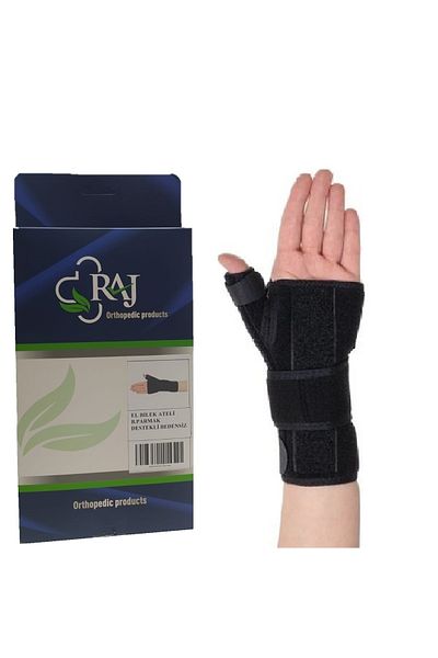 RAJ Hand Wrist Splint with Thumb Support Metal Support Static Hand Wrist Splint