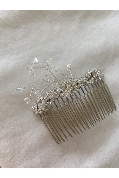 Pearly Handmade Accesoriu pentru păr cu cristal de piatră albă