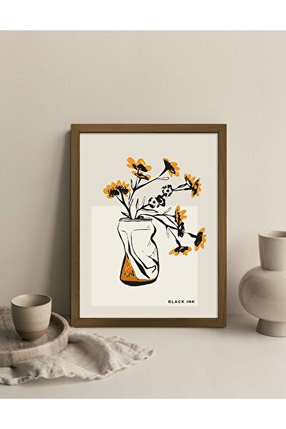 Vetro Design Seria Boemă - Pictură înrămată cu cerneală neagră