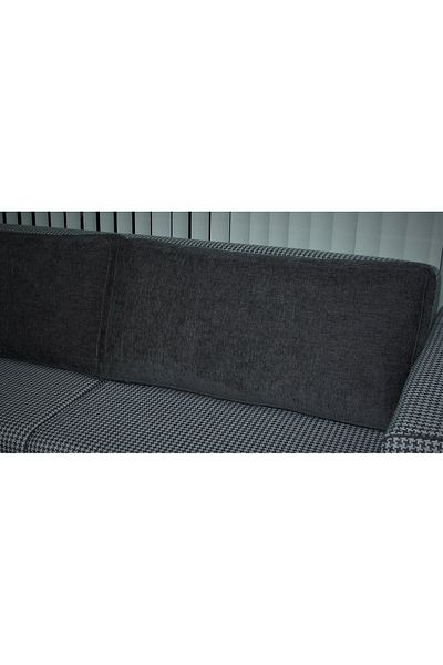 AYPETEKS Cutie de in chenille neagră Model de pernă pentru spătar scaun/pernă de canapea/față de pernă pentru spătar