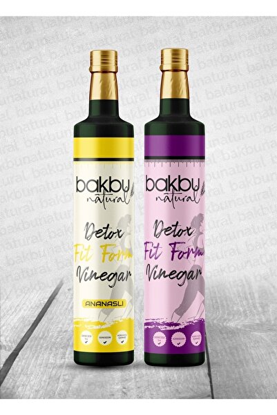 bakbu natural Ananaslı Ve Detox Fit Form Sirkesi 2'li