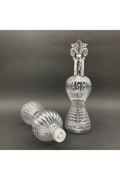 Pause Art Home 300 Cc Pırlanta Kolonya Şişesi - Campet - Gümüş Osmanlı Kapaklı Kolonya Tıpalı