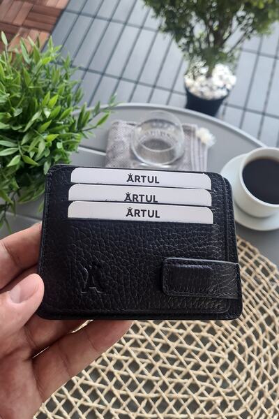 ARTUL Ross Mıknatıslı Patlı Deri Kartlık Cüzdan