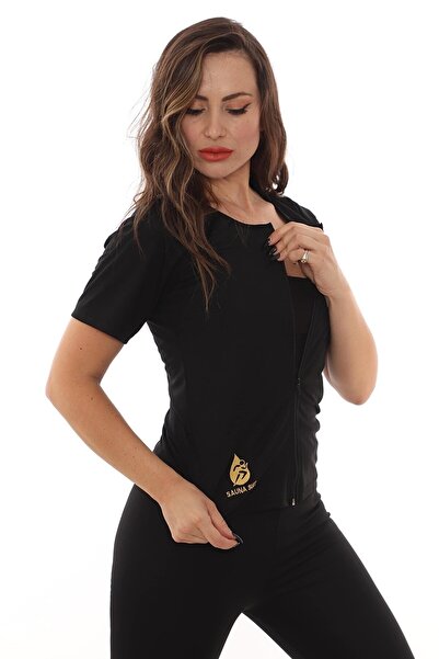 SAUNA SUIT Zayıflatan Yağ Bel Göbek Basen Eritme Inceltmeterleme Fermuarlı Ko...