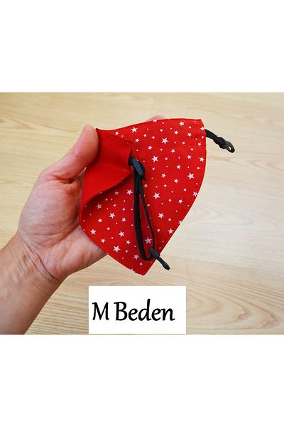 stylie Double-Sided Christmas Patterned Red Cat Dog Scarf, Bandana with Leash