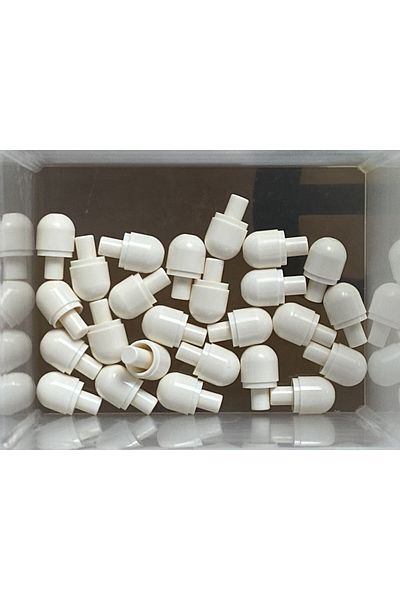 LEGO Bionicle Barraki Eye Light White Moc Mini Figure Accessory - 4 Pieces Will Be Sent