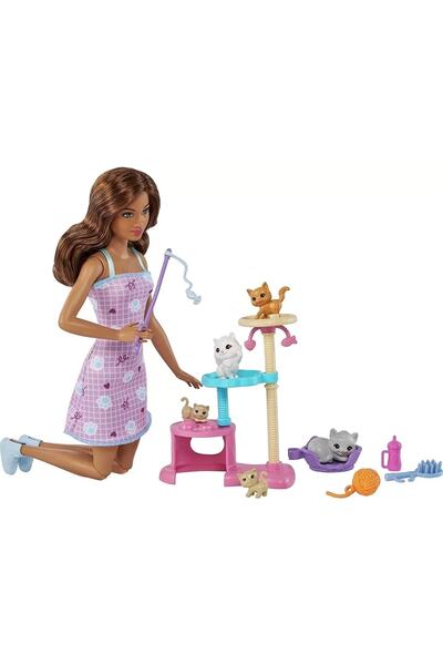Barbie Yavru Kedileri Oyun Seti