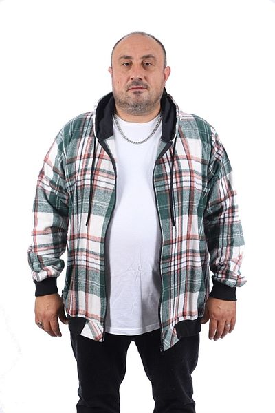 MocGrande Τσέπη με φερμουάρ Ξυλοκόπος Plus Size 22201