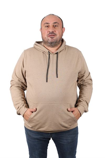 MocGrande Μεγάλο μέγεθος Basic Hooded Sweat 22705