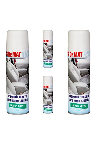 DR.MAT Hijyen Sprey Süt Kokusu Giderici Araç Koku Giderici 500 Ml 4 Adet