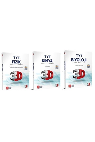 3D Yayınları Tyt Fen Bilimleri Soru Bankası Seti 3 Kitap