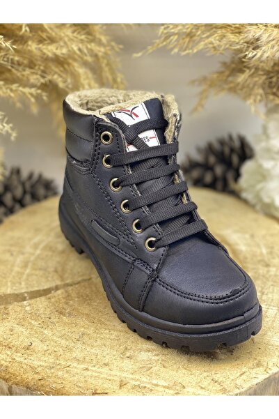 Tunnel Içi Yünlü Cilt Deri Soğuk Ve Su Geçirmez Kaymaz Çocuk Bot Tn110