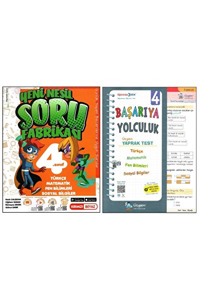 Kırmızı Beyaz Yayınları Kırmızı Beyaz 4. Sınıf Tüm Dersler Üçgen Yaprak Test