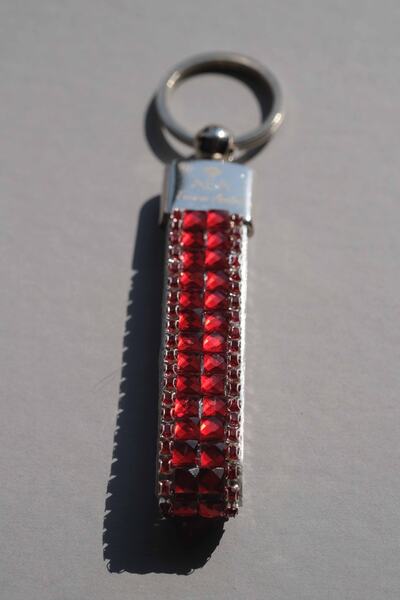 TASARIM ARABAM ATİKE ELİF AKIN Red Baguette Keychain