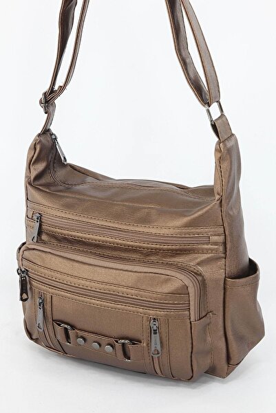 Depoms Bakır Orta Boy Günlük Kadın Çapraz Askılı Postacı Omuz Çantası Ithal K...