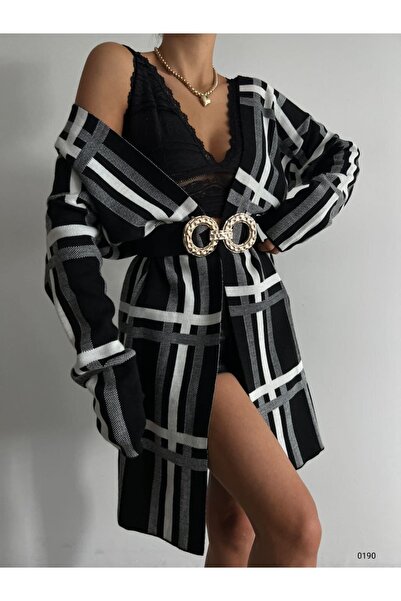 vuvutasarım Жіночий трикотажний одяг з довгими рукавами та лінійним візерунком