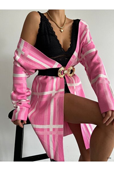 vuvutasarım Жіночий трикотажний одяг з довгими рукавами та лінійним візерунком