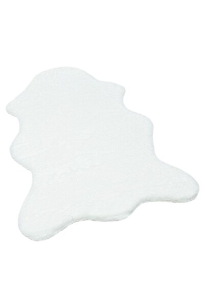 Apex Polo 8705 Beyaz Dekoratif Peluş Halı