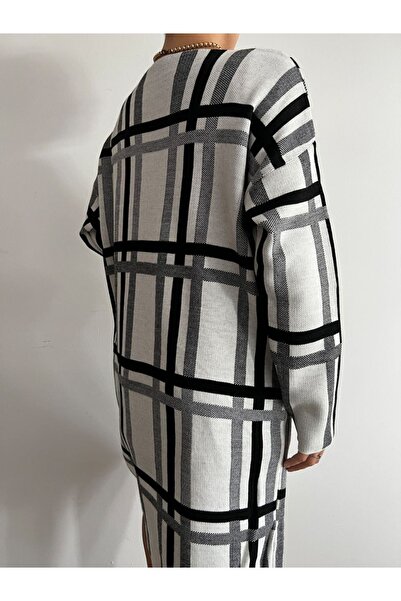 vuvutasarım Tricotaj de damă Cardigan cu mânecă lungă cu model în dungi