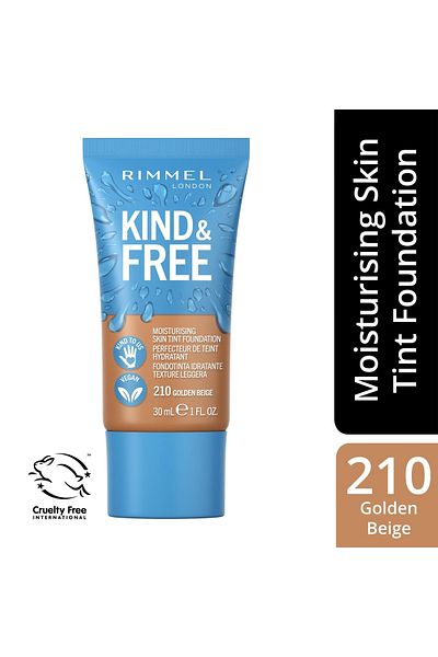 RIMMEL LONDON Kind Free Foundation – Goldbeige Nr. 210