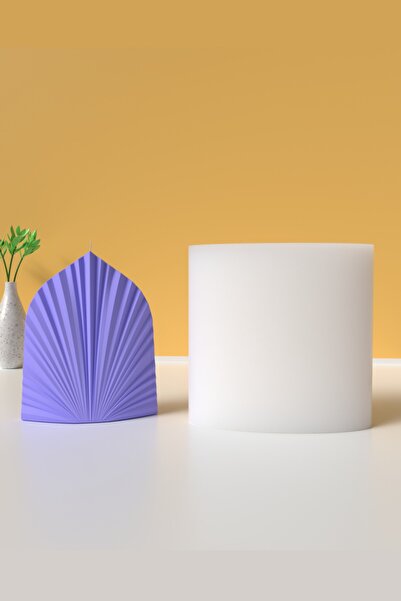 Cageartstudio Dekoratif Büyük Palamya Mum Silikon Kalıp - Mum Yapım Malzemeleri
