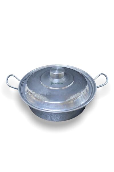 YILDIZ ARKAR Aluminum Flat Pan Pilaf Frying Pot 26 Cm.