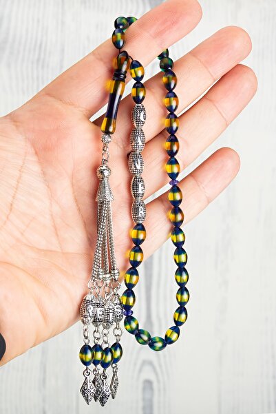 OTTOTESBİH Kişiye Özel Tesbih, Isimli Tesbih, Sarı Lacivert Taraftar Tesbihi