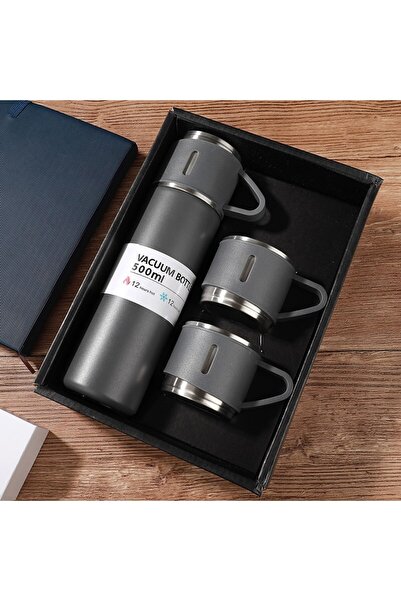 Generic Brand Stainless Double Layer Hot Thermos - Water and Tea Coffee Cup
