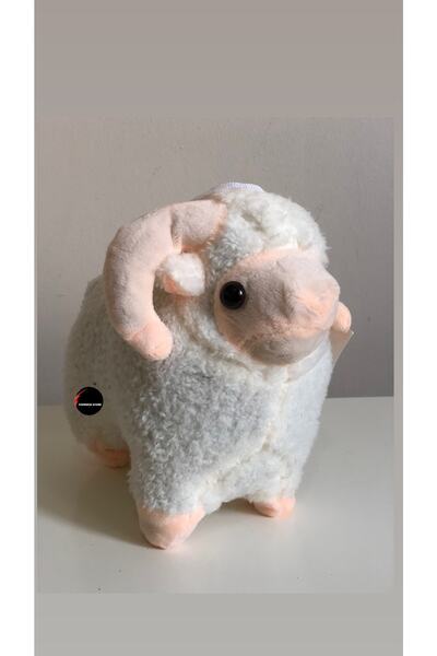TOPROCKSTORE Sesli Kuzu Koç Peluş Oyuncak 25 Cm